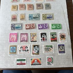 Middle East Collection Of 31 Used And Unused Stamps 
