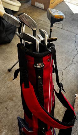 Left-Handed Junior Golf Club Set w/ U.S. Kids Golf Bag – 10 Clubs