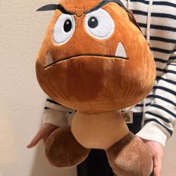 24” brown and tan Goomba plush 