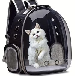 Henkelion Backpack Carrier/Bubble Carrying Bag for Small Medium Dogs Cats, Space Capsule Pet Carrier