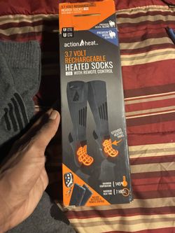 “Action Heat” remote control, heated socks