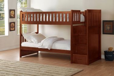 Kids Twin over Twin Bunk Bed 