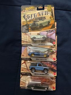Hotwheels Car Culture Road Trip 4-Car Lot (Subaru, Chevy, Mercedes, Land Rover)