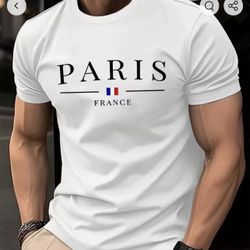 New 2 Paris France Shirt Xxl 2 Colors Blue & White
