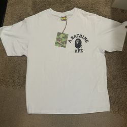 White & Black Bape Tee 
