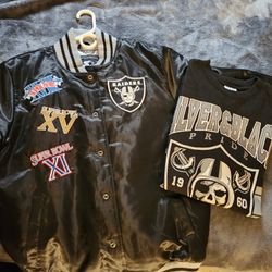 Superbowl RAIDER JACKET&SHIRT