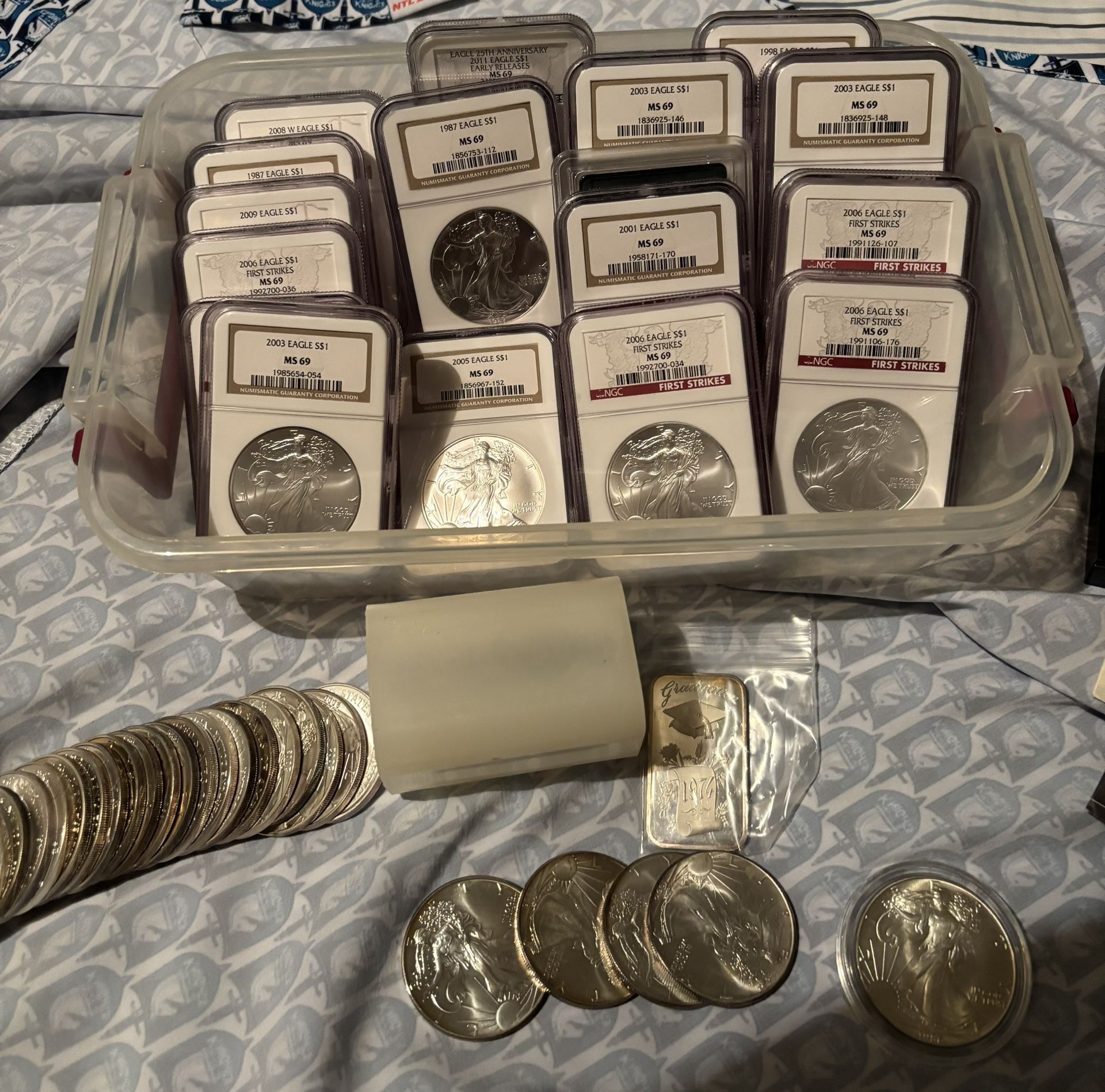 47 oz Of Silver Eagles