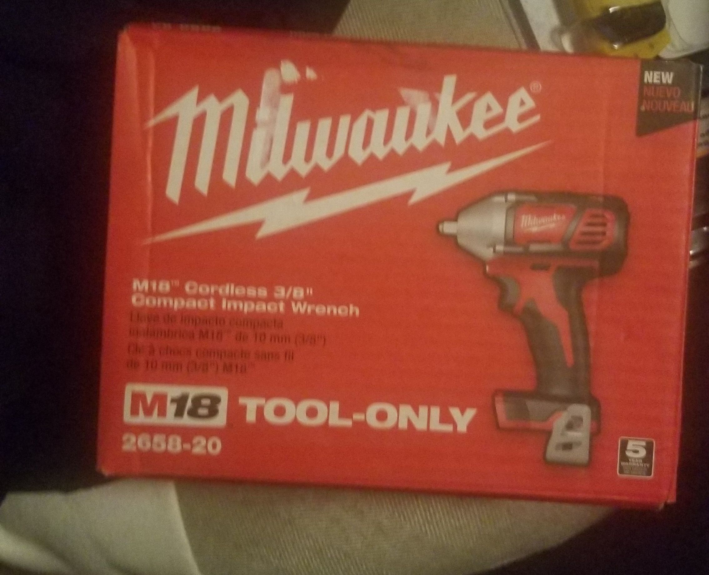 Milwaukee 3/8ths impact wrench