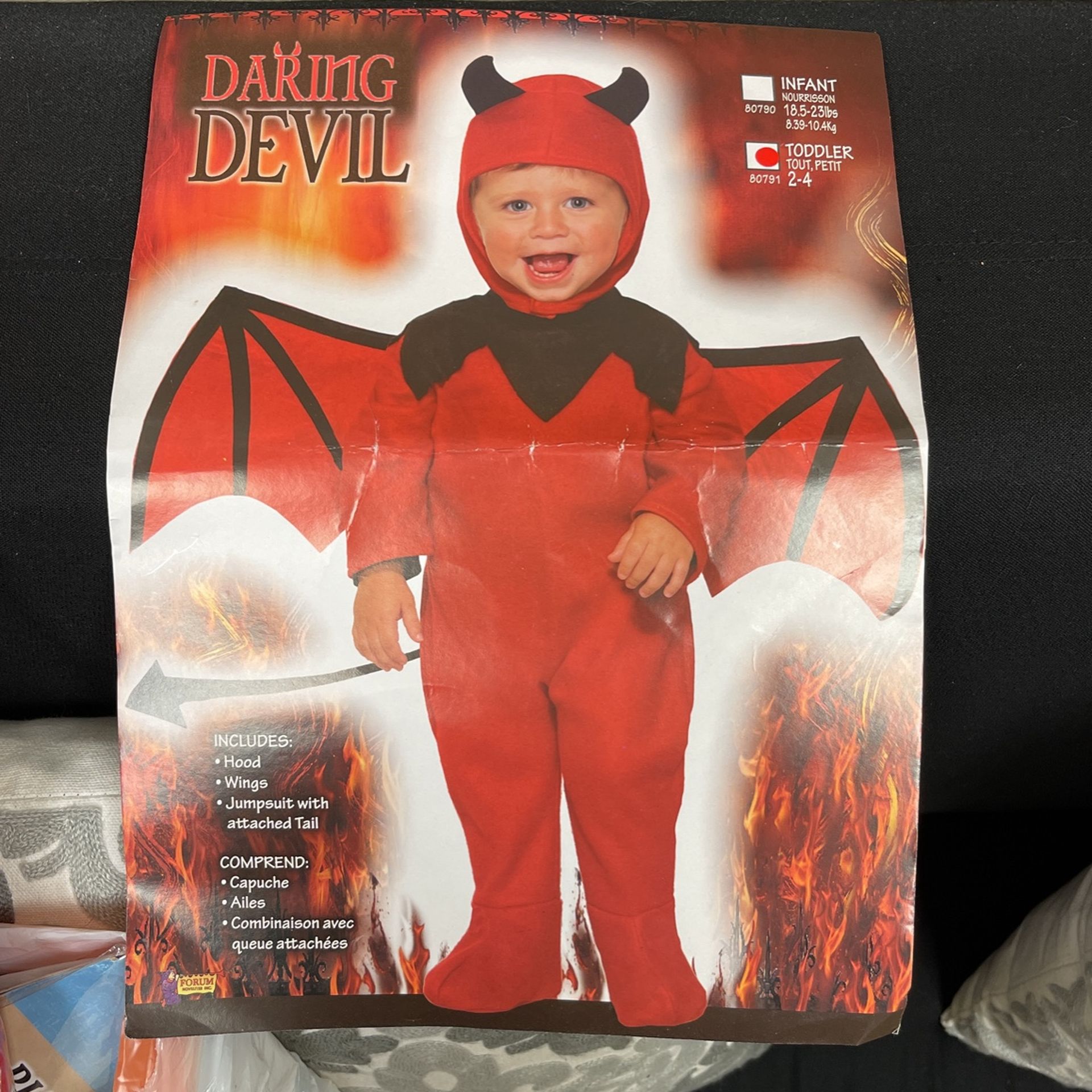 Forum Novelty Daring Devil Toddler Halloween Costume