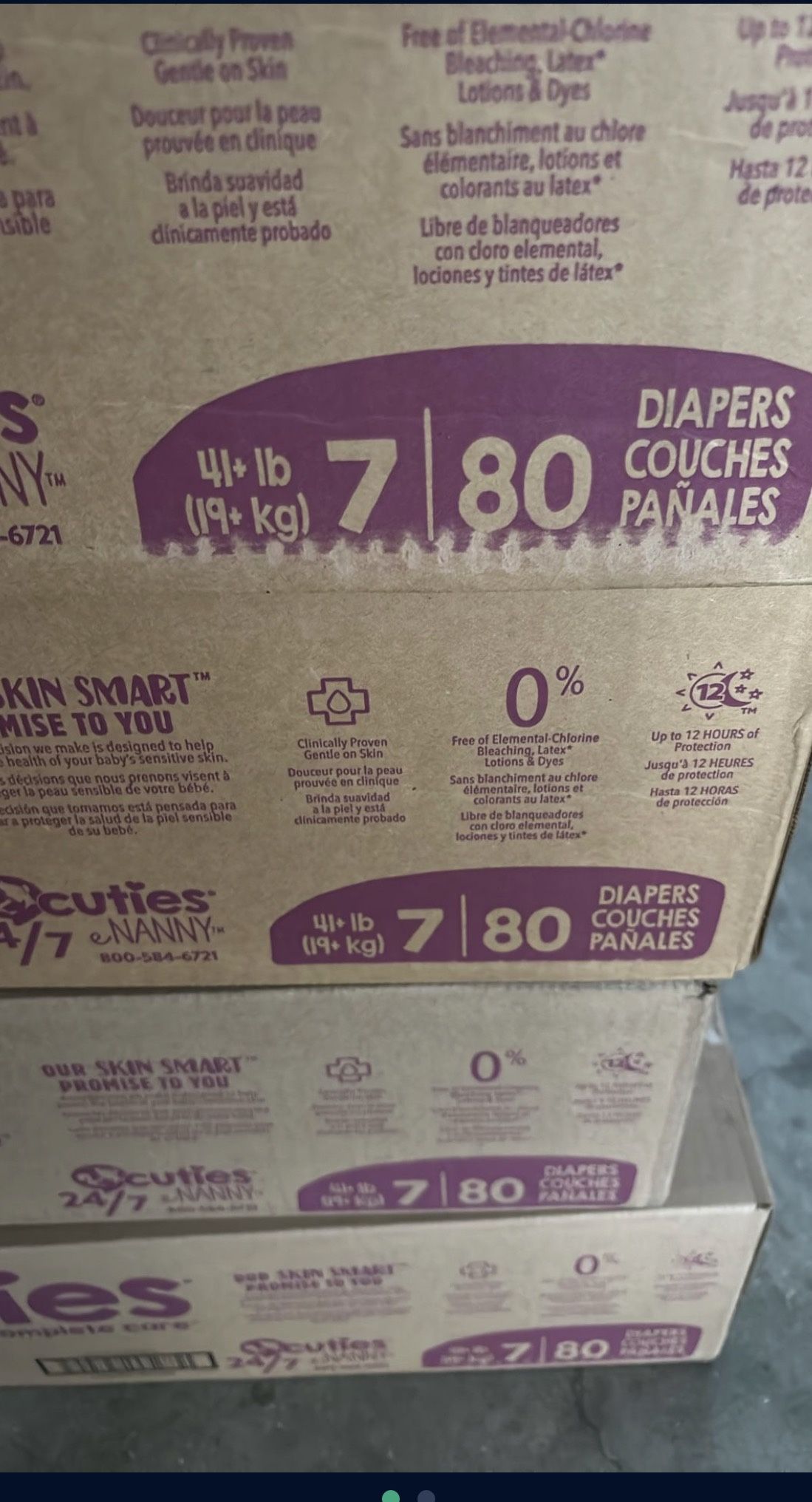 Size 7 Kids Diapers 