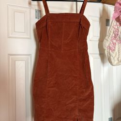 Brown Corduroy Dress