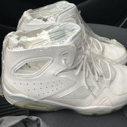 PURE WHITE 91 FLIGHT CLUB JORDANS