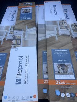 Fresh Oak 22 MIL x 8.7 in. W x 48 in. L Click Lock Waterproof Luxury Vinyl Plank Flooring