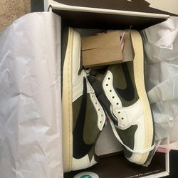 Travis Scott Air Jordan Olive Green