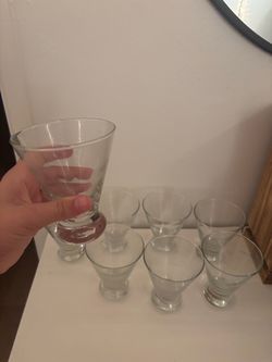 Set of 8 Stemless Martini Glasses