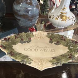 New Vintage Holiday Plate 