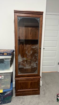 Wooden display cabinet