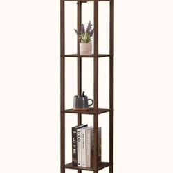 New ATAMIN Alvin 72" Dimmable LED Floor Lamp with Shelves, 3-Way Switching LED Shelf Floor Lamp
