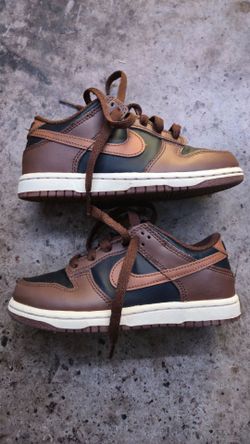 Nike Dunk Low Brown Black Toddler Size 12C