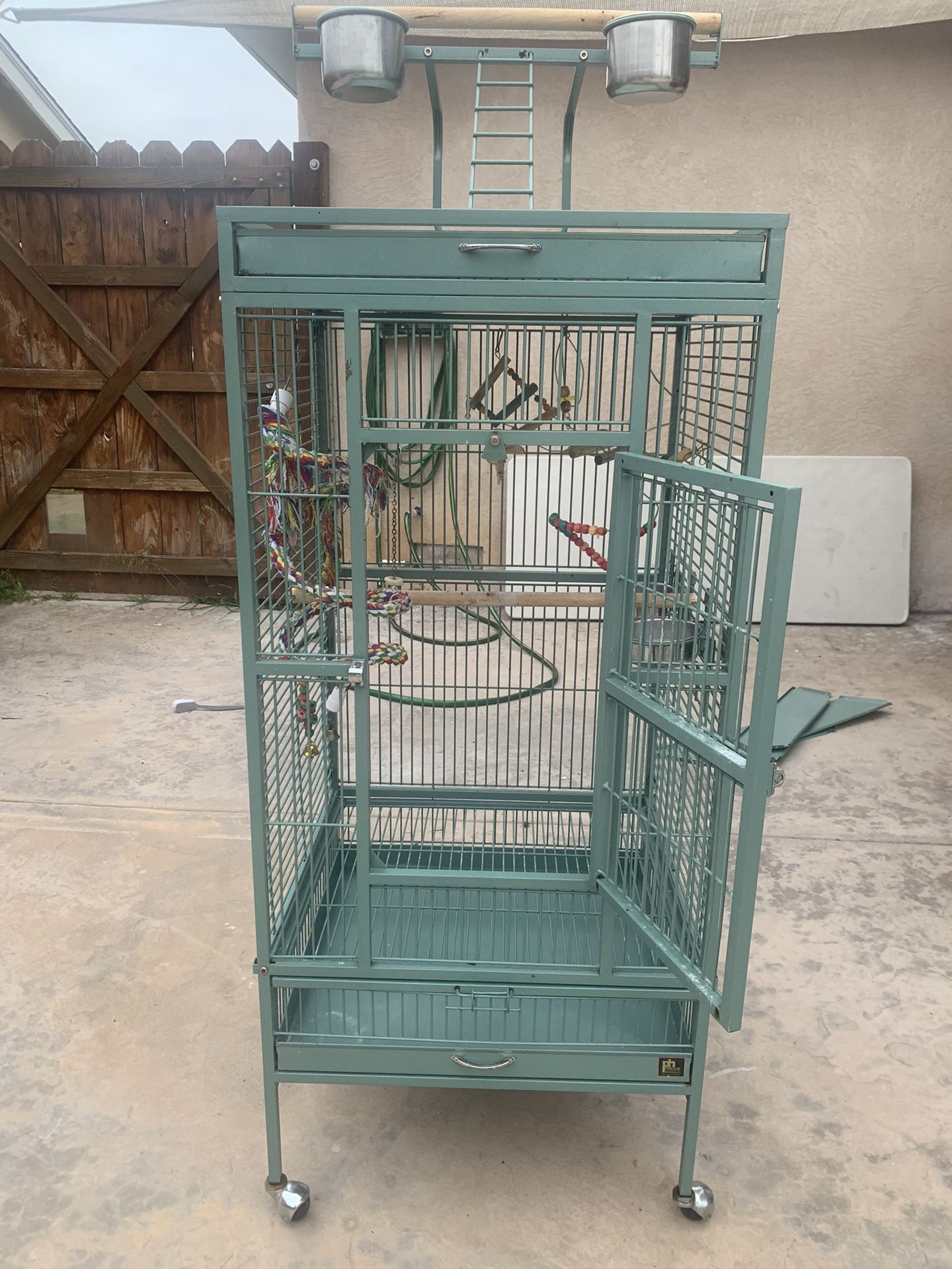 Large Green Bird Cage