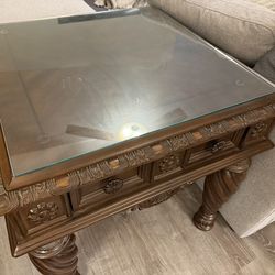2 Solid wood side table