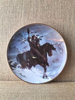 Vintage Franklin Mint "Spirit of the West Wind" Collector Plate - Hermon Adams