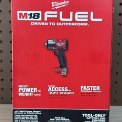 NEW! Milwaukee 2962-20 M18 FUEL Mid Torque Impact