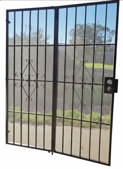 Steel Patio Security Screen Double Door