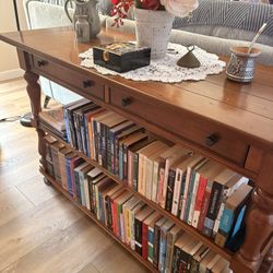 solid wood sofa / buffet table 