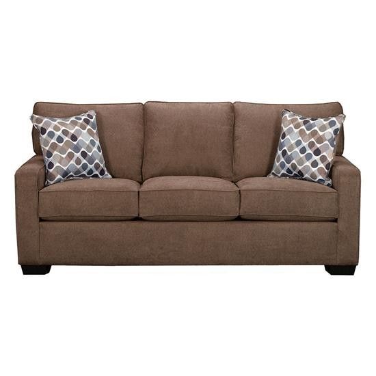 Brand new brown linen full size sofa sleeper