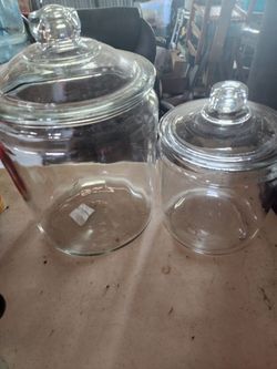 Tarros grandes de cristal 30 xlos dos