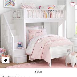 Fillmore Stair Loft And Lower Bed Set
