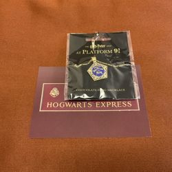 NEW Harry Potter Chocolate Frog Necklace (Gold Plated Chain)