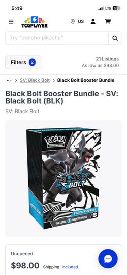 Black bolt booster bundles