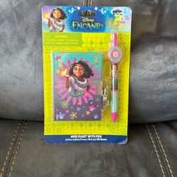 New In Package Sealed Disney Encanto Mini Diary Journal With Pen And Lock