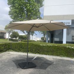 UMBRELLA - 10ft Umbrella Outdoor Patio Cantilever with Weights 
