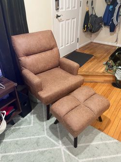 Alida 29.52'' Wide Lounge Chair and Ottoman by Mercury Row