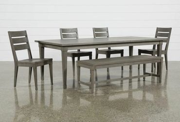 New living spaces 6pc dining room table set tax included delivery available