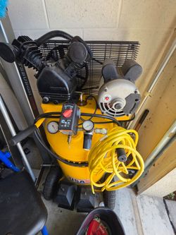 Dewalt 30 gallon Yellow Portable Air Compressor.