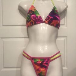 2 Pc Colorful Bikini Set