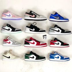 nike jordan 1 low sneakers authentic new various colors