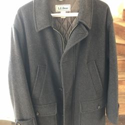 LL Bean Wool Coat, Men’s M