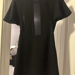 Zara Black romper dress small