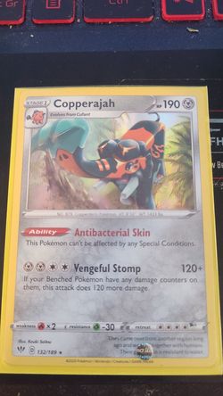 Pokemon Card - Copperajah- Holographic Rare Legendary - darkness ablaze