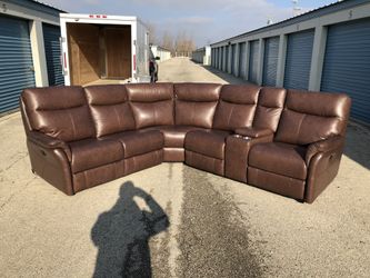 Power Reclining Sectional Couch
