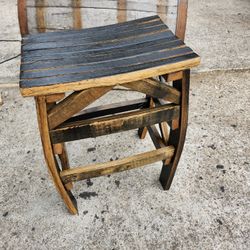 Handcrafted Authentic Bourbon Whiskey Barrel Bar Stools 