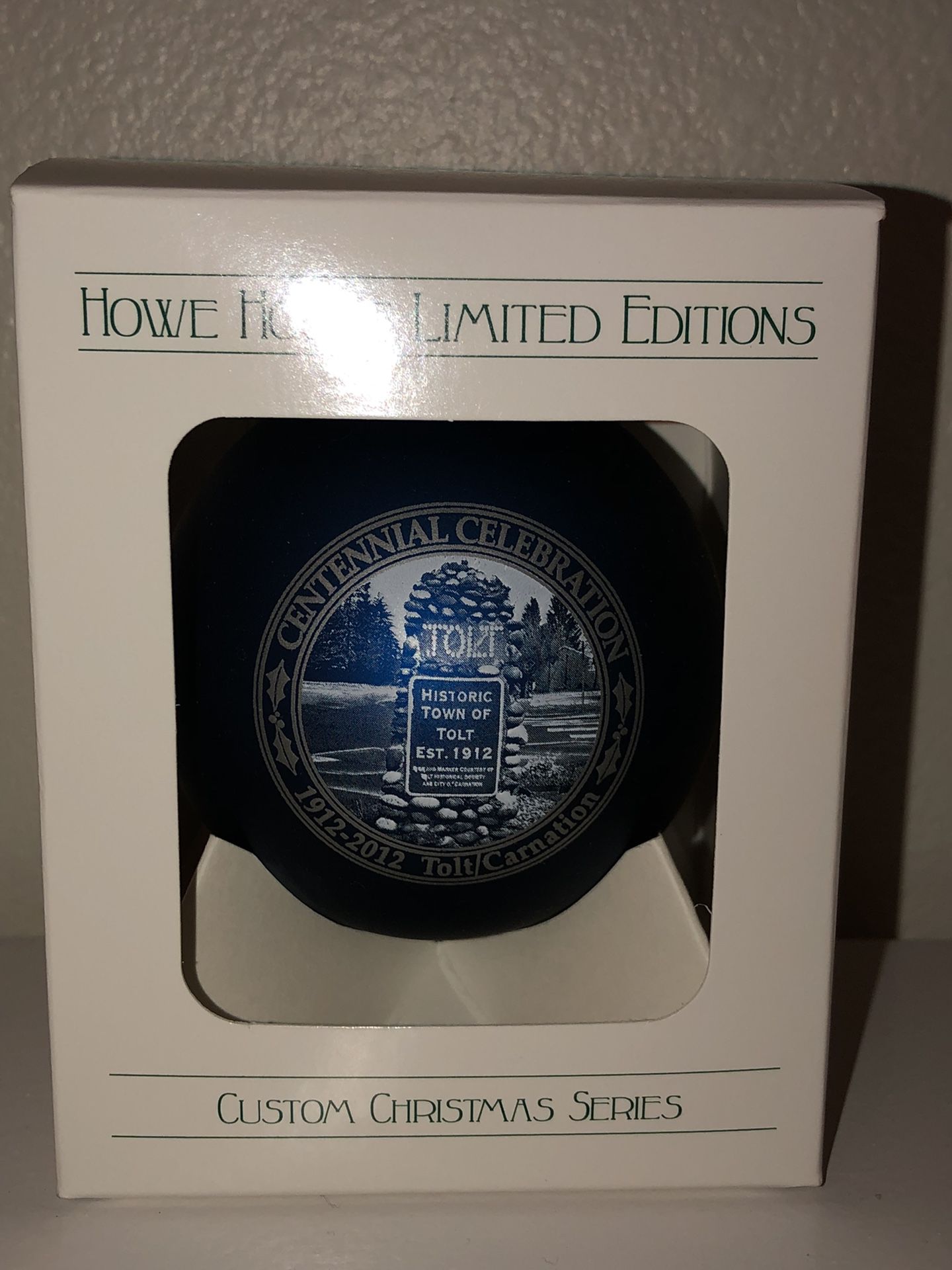 Historic Town of Tolt Centennial Celebration Ornament 1(contact info removed)