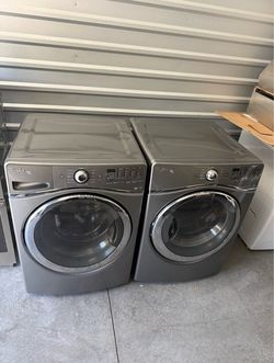 Whirlpool Duet Steam Washer & Electric Dryer Set – Front Load – $400