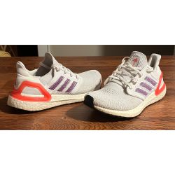 Adidas Ultraboost 20 Womens Running Shoes White Size 8