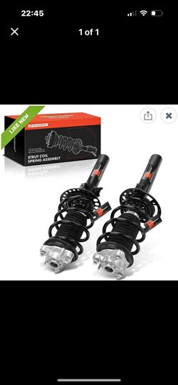 Front Pair (2) Complete Strut and Coil Spring Assembly Compatible with BMW X3 18-20, BMW X4 19-21